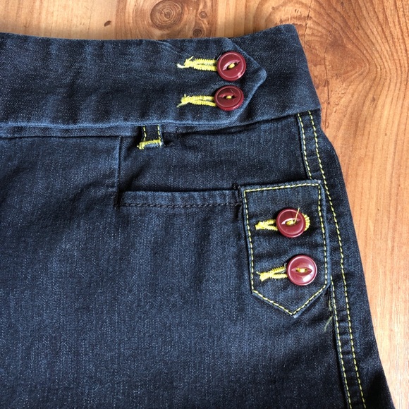 LARRY LEVINE Y2K Vintage Stretch Sport Capri Jeans Blue Size 10 Women’s - Picture 2 of 16